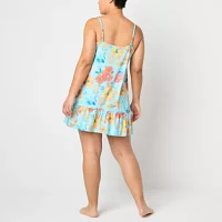 Sleep Chic Womens Plus Sleeveless Nightshirt