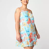 Sleep Chic Womens Plus Sleeveless Nightshirt