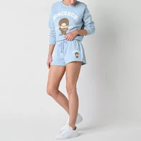 New World Monchichi Varsity Fleece Short Womens Pull-On Juniors