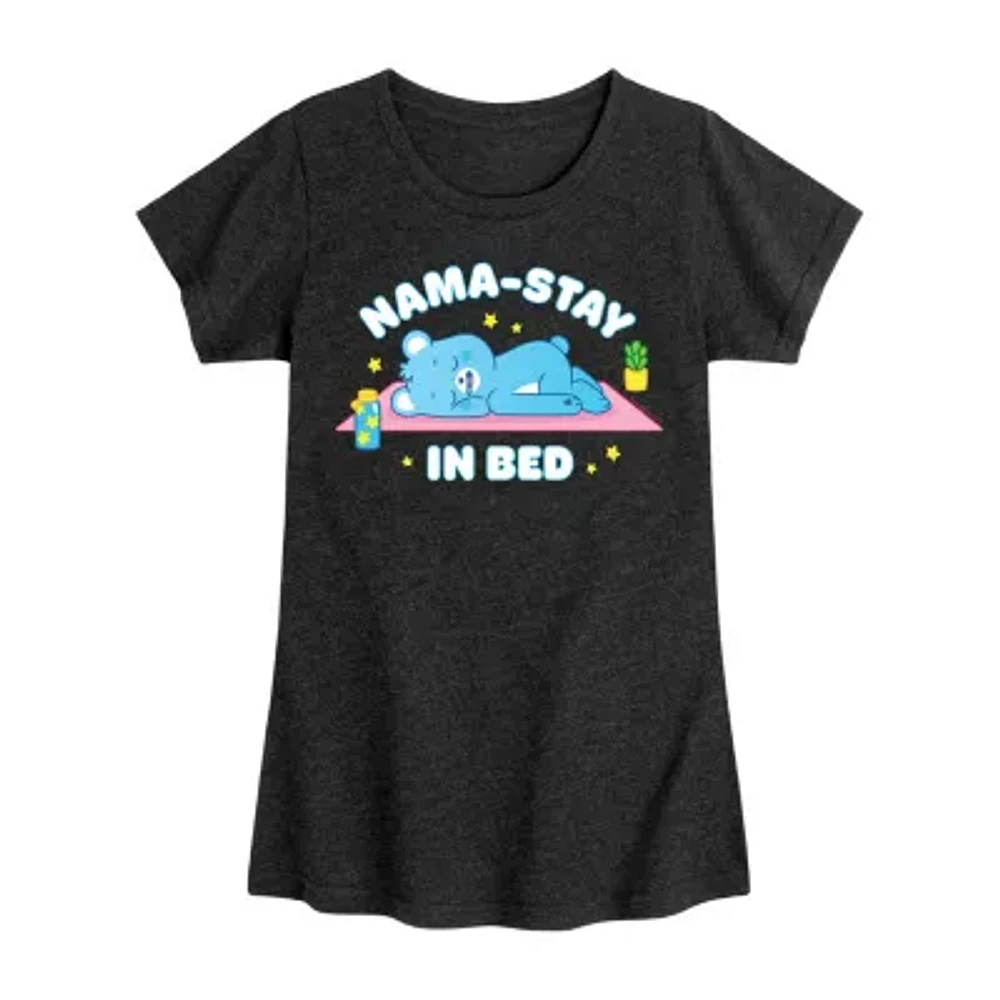 Big Girls Crew Neck Short Sleeve Care Bears T-Shirt