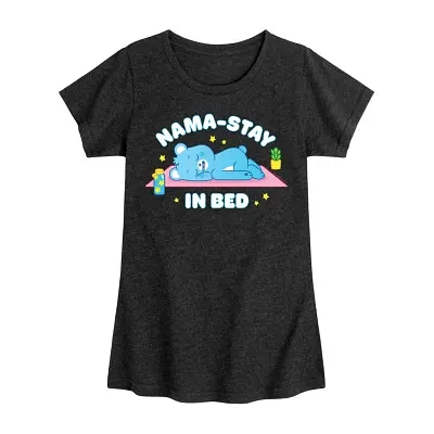 Big Girls Crew Neck Short Sleeve Care Bears T-Shirt