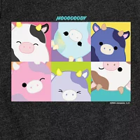 Big Girls Crew Neck Short Sleeve Squishmallows T-Shirt