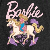 Big Girls Crew Neck Short Sleeve Barbie T-Shirt