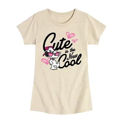 Big Girls Crew Neck Short Sleeve Peanuts T-Shirt