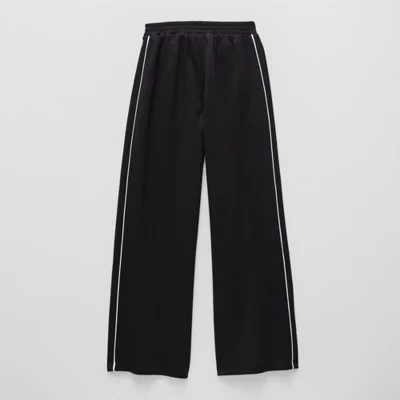 Xersion Little & Big Girls High Rise Wide Leg Track Pant