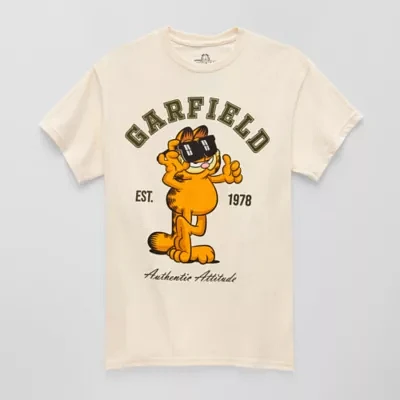 Mens Short Sleeve Garfield Graphic T-Shirt