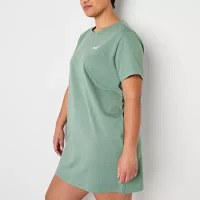 PUMA Short Sleeve T-Shirt Dress Plus