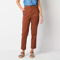 St. John's Bay-Tall Womens Slim Flat Front Pant