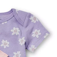 Okie Dokie Baby Girls 4-pc. Short Sleeve Bodysuit