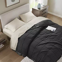 Madison Park Prospect Lightweight Down Alternative Blanket with Satin Trim