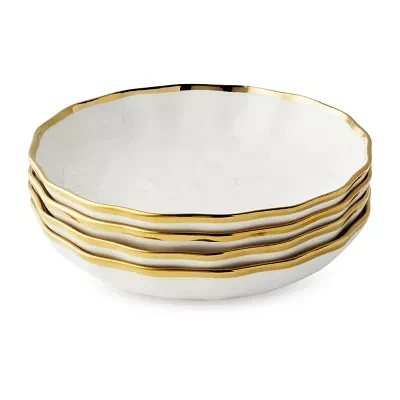 Certified International Regency Gold 4-pc. Porcelain Soup Bowl
