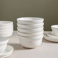 Stone + Lain Virtuo 4-pc. Porcelain Cereal Bowl