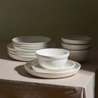 Stone + Lain Virtuo 4-pc. Porcelain Dinnerware Set