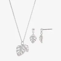 Sparkle Allure 2-pc. Cubic Zirconia Pure Silver Over Brass Jewelry Set