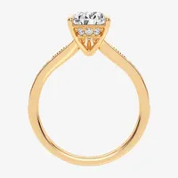 Signature By Modern Bride (H-I / Si1-Si2) Womens 1 3/4 CT. T.W. Lab Grown White Diamond 14K Gold Pear Engagement Ring