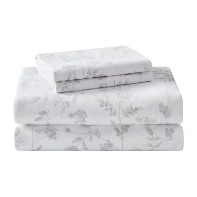 Laura Ashley 100% Cotton Brushed Flannel Deep Pocket Sheet Set