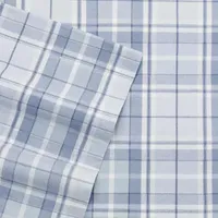 Laura Ashley 100% Cotton Brushed Flannel Deep Pocket Sheet Set