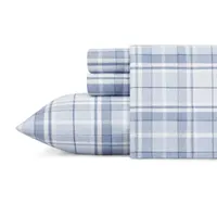 Laura Ashley 100% Cotton Brushed Flannel Deep Pocket Sheet Set