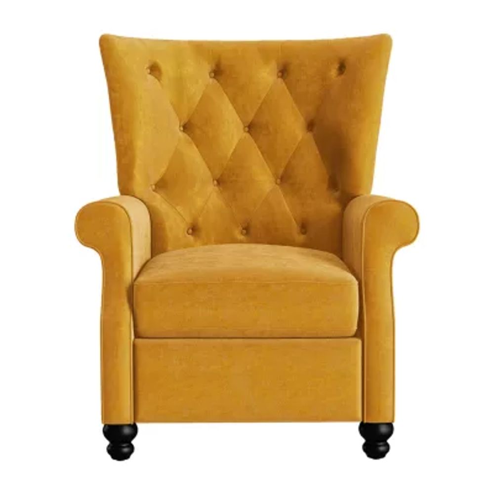 Habe Push Back Tufted Roll-Arm Recliner