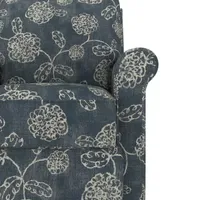 ProLounger Keaton Transitional Roll-Arm Push Back Recliner Floral Fabric