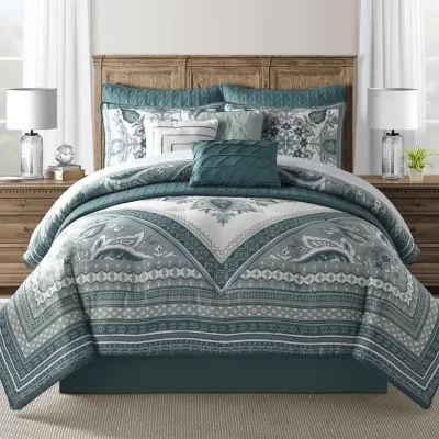 Eden & Oak Jasmine 10-pc. Floral Comforter Set