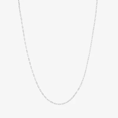 Silver Reflections Silver Reflections Pure Silver Over Brass 18 Inch Paperclip Chain Necklace