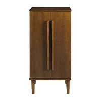 Powell Company Janice Walnut Jewelry Armoire