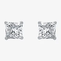 Everstar 1 CT. T.W. Lab-Grown (G / SI1-SI2) Diamond Princess-cut Stud Earrings 10K Gold