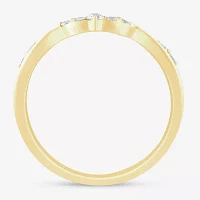 (I / Si2) 1/6 CT. T.W. Lab Grown White Diamond 10K Gold Wedding Band