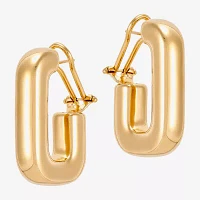 18K Gold Over Silver 33mm Hoop Earrings