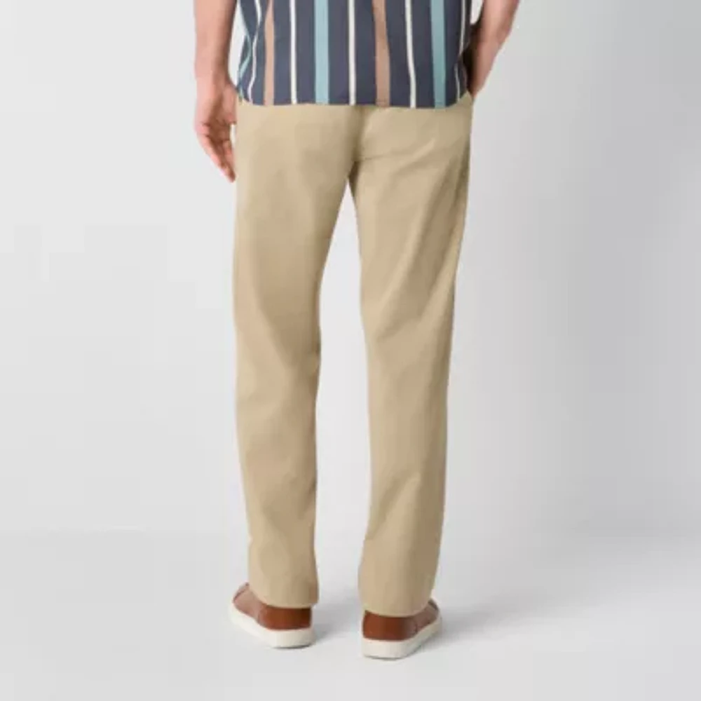 Arizona Mens Loose Fit Pleated Chino