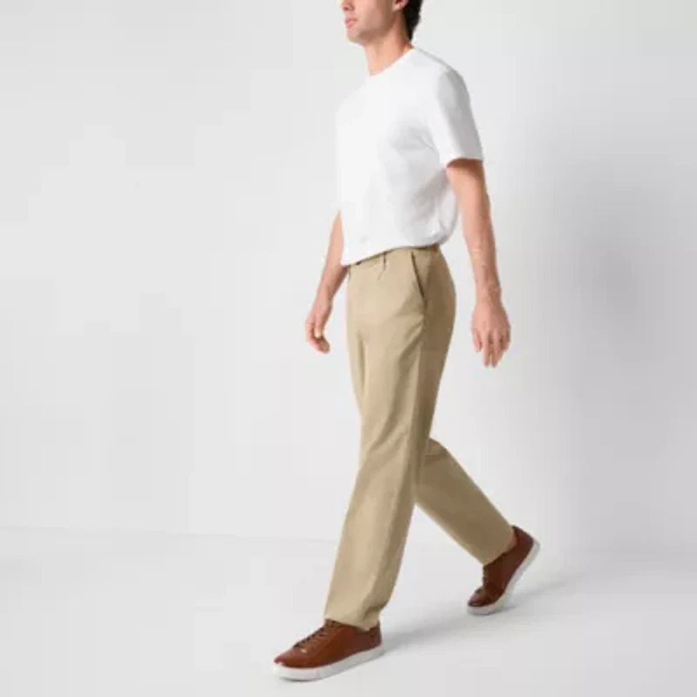 Arizona Mens Loose Fit Pleated Chino
