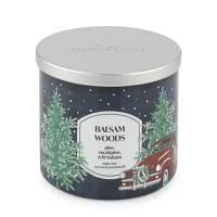 Distant Lands 14 Oz 3 Wick Balsam Woods Scented Jar Candle