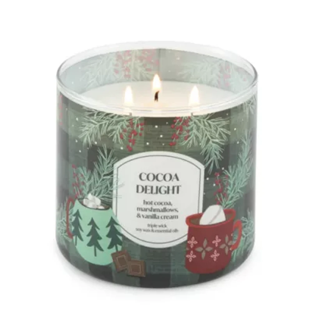 Distant Lands 14 Oz 3 Wick Cocoa Delight Scented Jar Candle