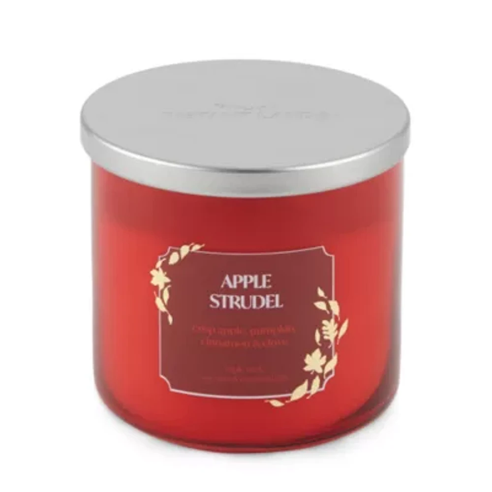 Distant Lands 14 Oz 3 Wick Apple Strudel Solid Scented Jar Candle