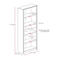 Quadra 71" Tall Adjustable Bookshelf