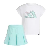 adidas Little Girls 2-pc. Skort Set