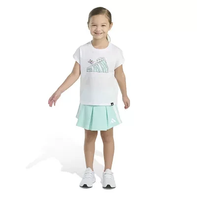 adidas Little Girls 2-pc. Skort Set