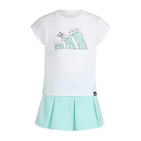 adidas Little Girls 2-pc. Skort Set