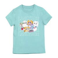 Little & Big Girls Round Neck Short Sleeve Lankybox Graphic T-Shirt