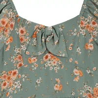 Rare Editions Big Girls Short Sleeve Puffed A-Line Dress