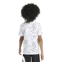 adidas Big Boys Crew Neck Short Sleeve Graphic T-Shirt