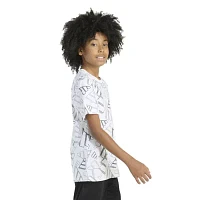 adidas Big Boys Crew Neck Short Sleeve Graphic T-Shirt