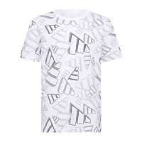 adidas Big Boys Crew Neck Short Sleeve Graphic T-Shirt