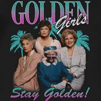 Mens Short Sleeve Golden Girls Graphic T-Shirt