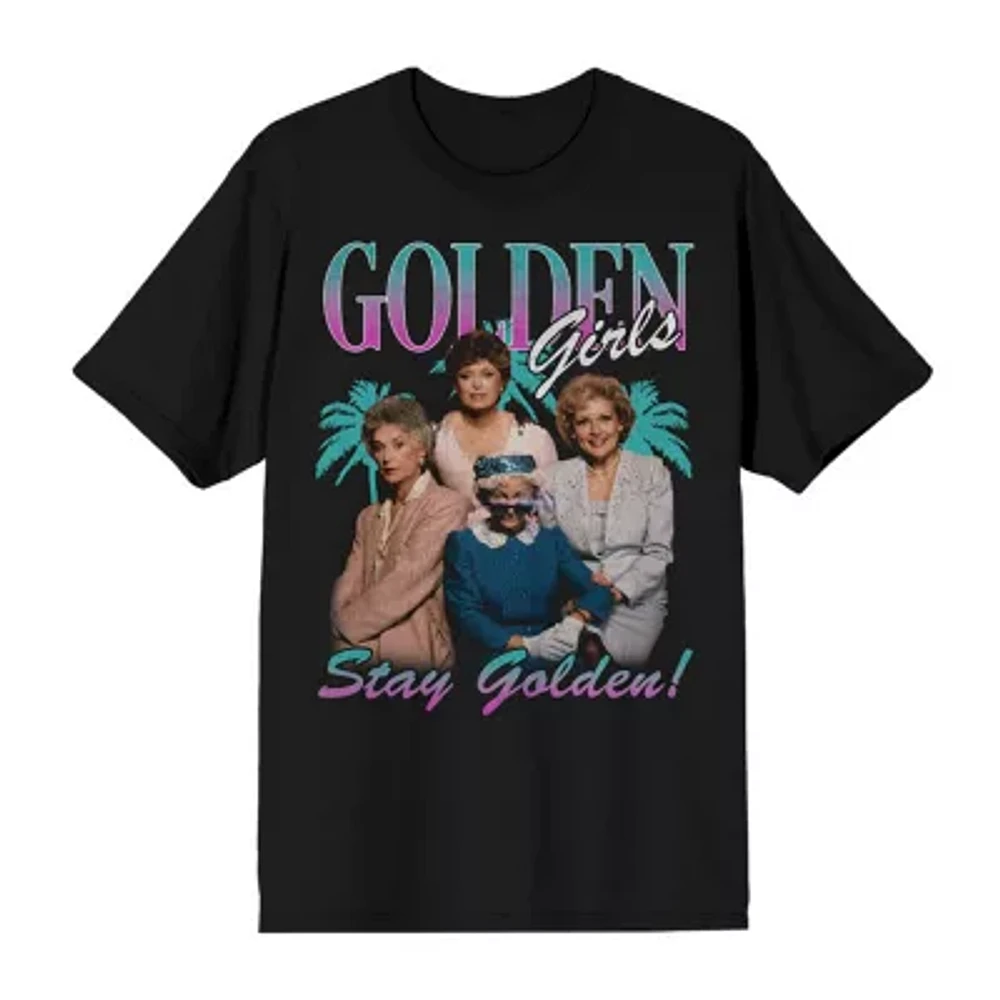 Mens Short Sleeve Golden Girls Graphic T-Shirt