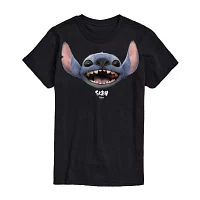 Big and Tall Unisex Adult Crew Neck Short Sleeve Classic Fit Lilo & Stitch Graphic T-Shirt