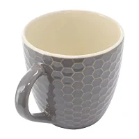 Elama Honeycomb 6 Piece Assorted 6-pc. Geometric Coffee Mug