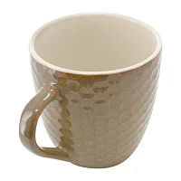 Elama Honeycomb 6 Piece Assorted 6-pc. Geometric Coffee Mug