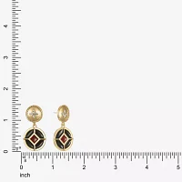 Liz Claiborne Gold Tone Nautical Womens Glass Hypoallergenic Drop Earrings